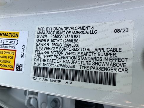 Used 2023 Honda Accord EX image 39