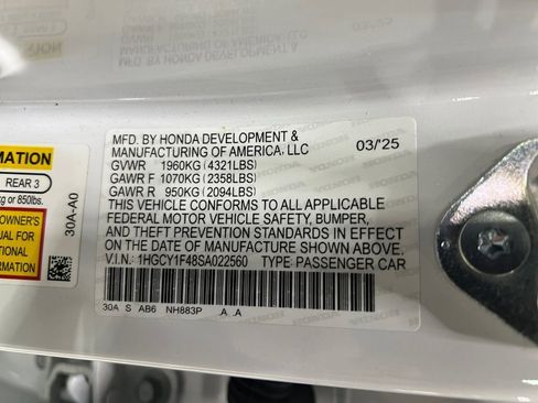 Used 2025 Honda Accord SE image 37