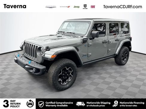 Used 2022 Jeep Wrangler Unlimited Rubicon 4xe w/ Steel Bumper Group image 1