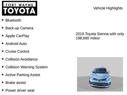 Used 2019 Toyota Sienna XLE FWD image 7