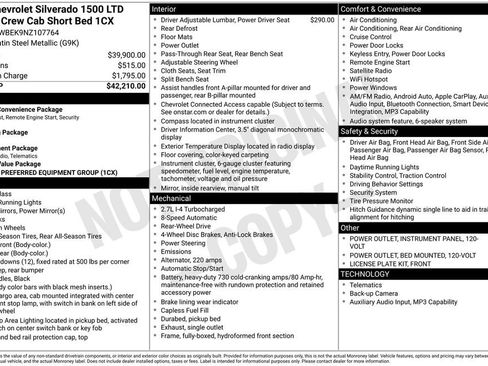Used 2022 Chevrolet Silverado 1500 Custom RWD image 11