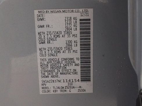 Used 2022 Nissan Murano SV w/ SV Midnight Edition Package FWD image 23