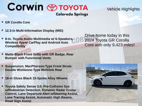 Used 2024 Toyota Corolla GR w/ Performance Package image 6