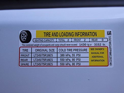 Used 2021 Chevrolet Express 2500 w/ Driver Convenience Package image 40