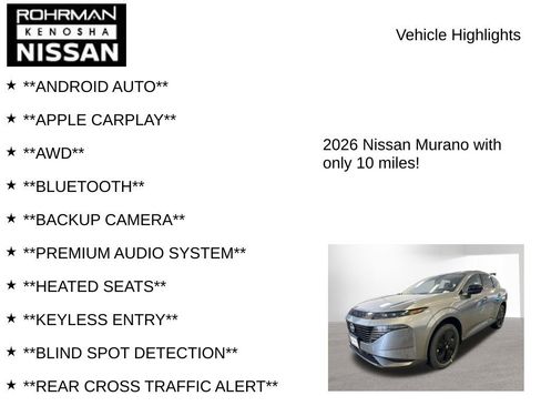 New 2026 Nissan Murano SV image 7