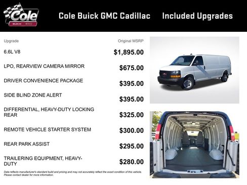 New 2025 GMC Savana 3500 Extended w/ Driver Convenience Package image 3