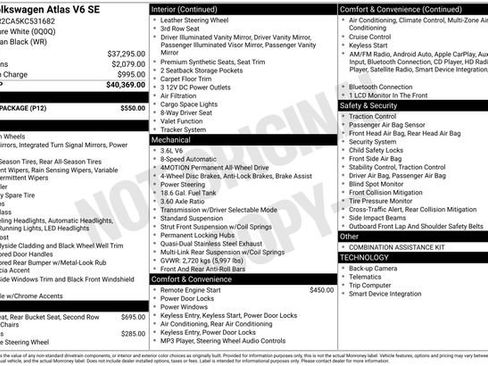 Used 2019 Volkswagen Atlas SE w/ Towing Package image 6
