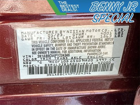 Used 2023 Nissan Sentra SV w/ Trunk Package image 29