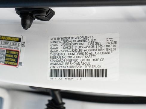 New 2026 Honda Ridgeline RTL image 31