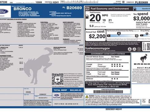 Certified 2023 Ford Bronco Outer Banks image 57