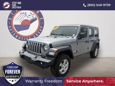 Used 2021 Jeep Wrangler Unlimited Sport w/ Sun And Sound Package AWD/4WD image 1