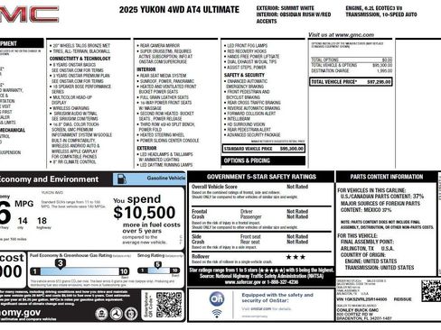 Used 2025 GMC Yukon AT4 Ultimate image 3