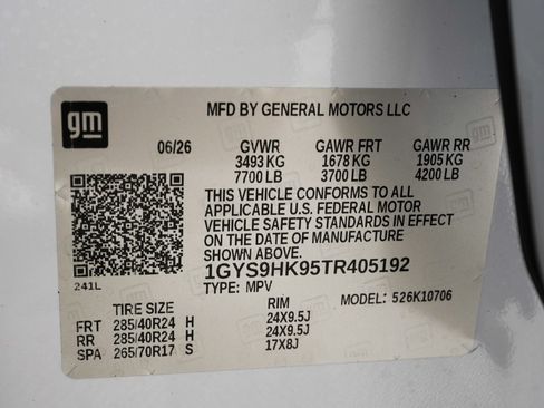 Used 2026 Cadillac Escalade V w/ LPO, ONYX Package AWD/4WD image 41