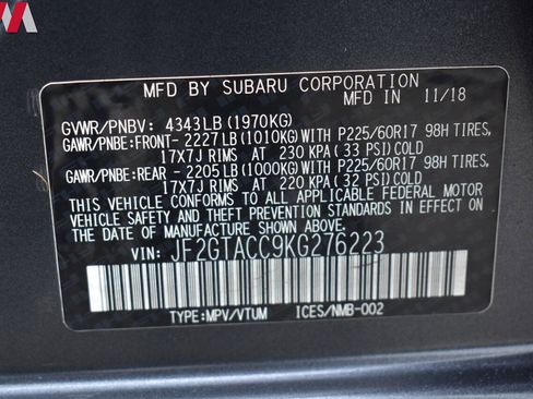 Used 2019 Subaru Crosstrek 2.0i Premium image 30