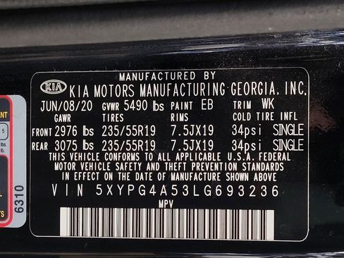 Used 2020 Kia Sorento S FWD image 33