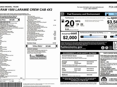 Used 2022 RAM 1500 Laramie image 50