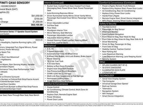 Used 2024 INFINITI QX60 Sensory image 10