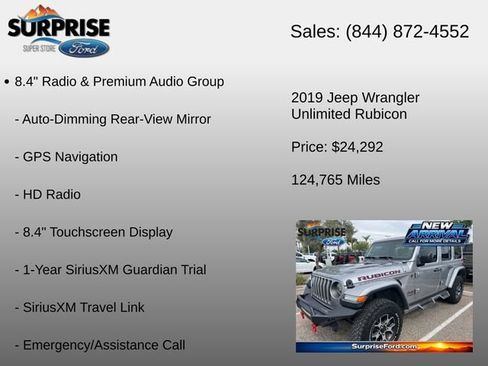 Used 2019 Jeep Wrangler Unlimited Rubicon AWD/4WD image 12