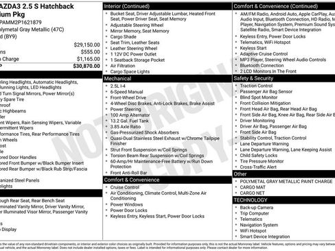 Used 2023 MAZDA MAZDA3 s image 3