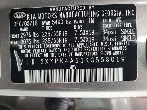 Used 2019 Kia Sorento SX image 33