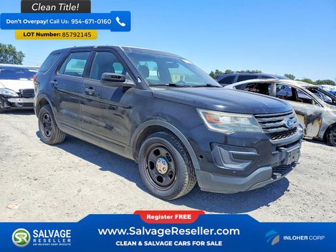 Used 2017 Ford Explorer 4WD Police Interceptor w/ 2-tone Vinyl Package #3 image 5