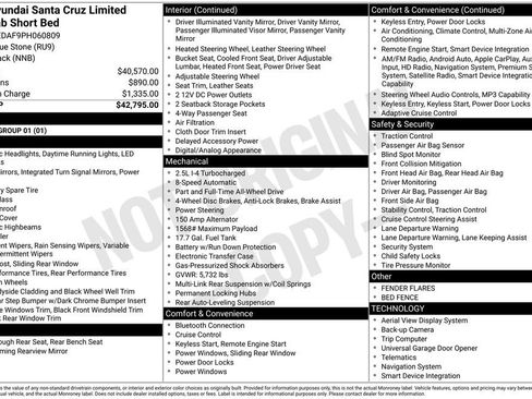 Certified 2023 Hyundai Santa Cruz Limited AWD/4WD image 7
