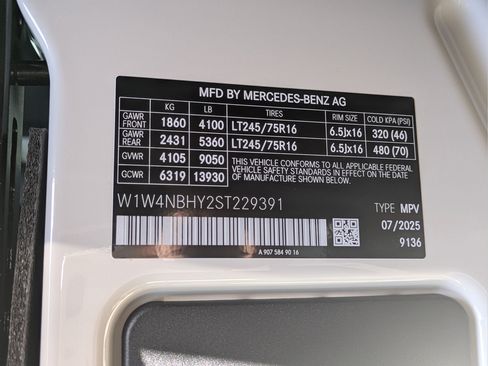 New 2025 Mercedes-Benz Sprinter 2500 image 12