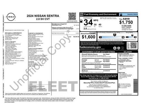 Used 2024 Nissan Sentra SV image 2