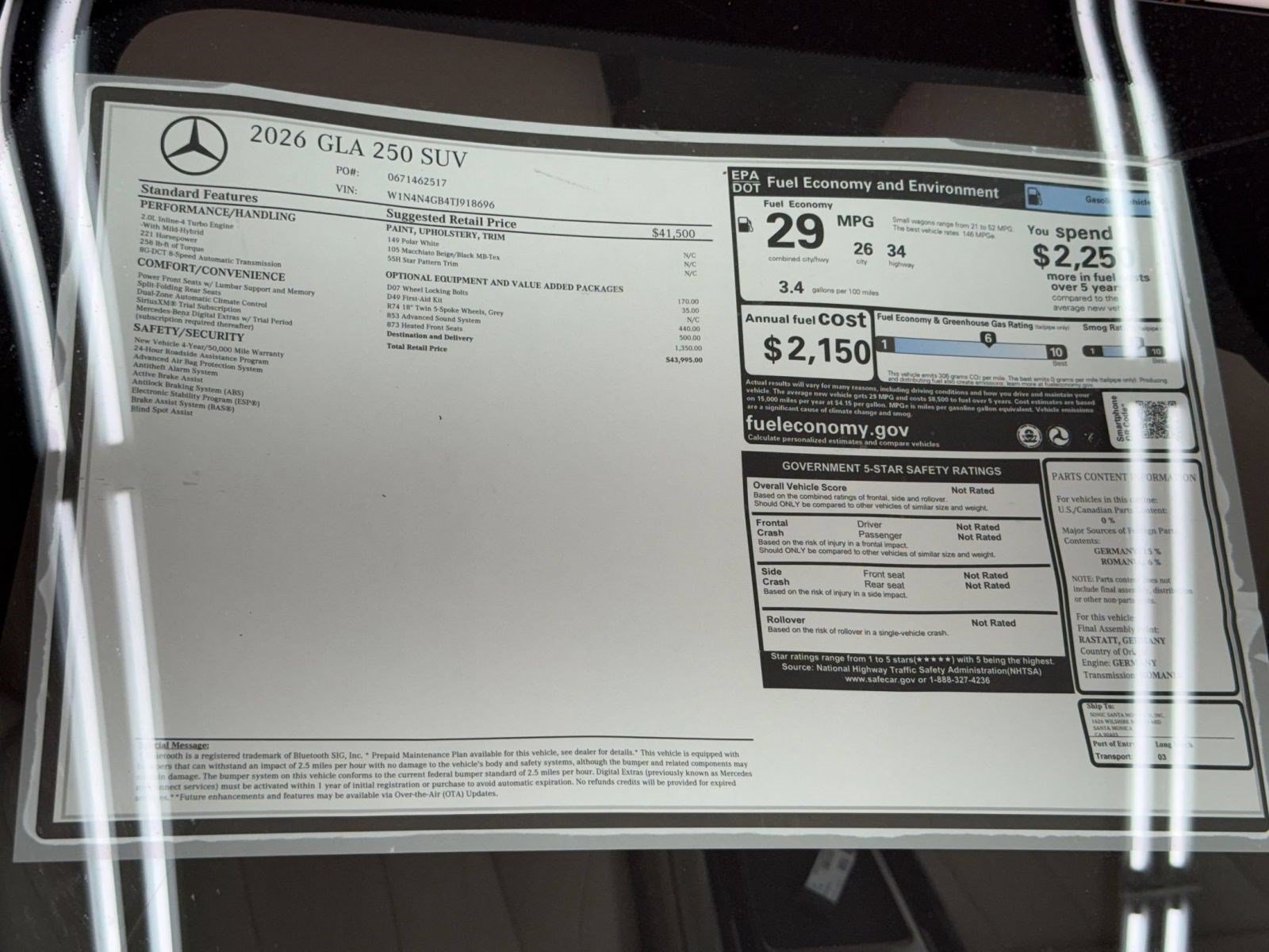New 2026 Mercedes-Benz GLA 250 image 32