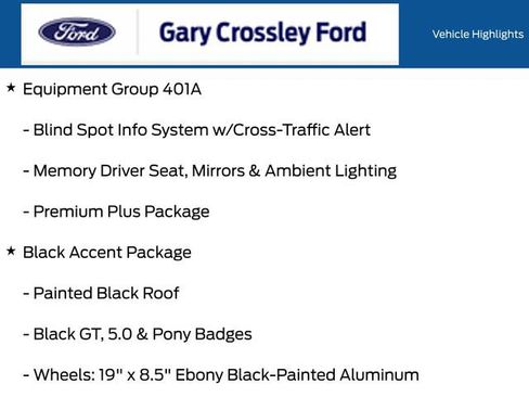 Used 2020 Ford Mustang GT Premium w/ Equipment Group 401A RWD image 19