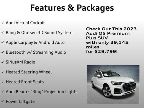 Used 2023 Audi Q5 Premium Plus w/ Premium Plus Package AWD/4WD image 8
