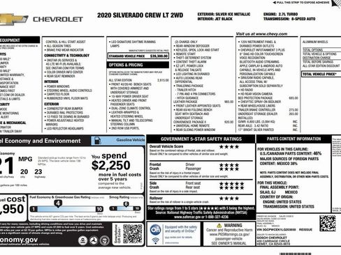 Used 2020 Chevrolet Silverado 1500 LT w/ All-Star Edition image 2