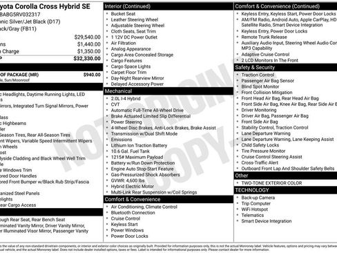 Used 2024 Toyota Corolla Cross SE w/ Moonroof Package image 29