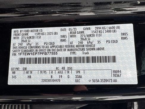 Used 2023 Ford F150 Lariat w/ Equipment Group 502A High AWD/4WD image 10