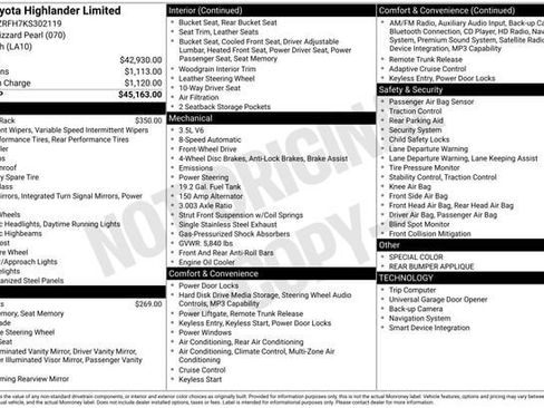Used 2019 Toyota Highlander Limited FWD image 36