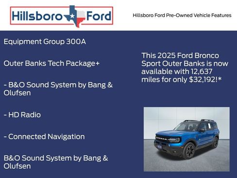Used 2025 Ford Bronco Sport Outer Banks w/ Outer Banks Tech Package+ image 3