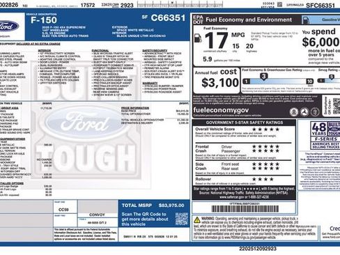 New 2025 Ford F150 Tremor w/ Equipment Group 402A High image 4