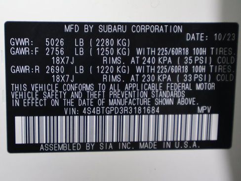 Used 2024 Subaru Outback Touring XT AWD/4WD image 49