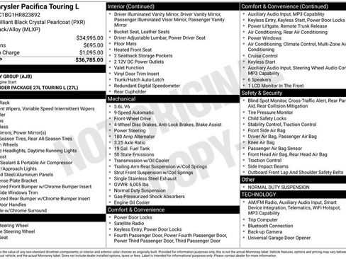 Used 2017 Chrysler Pacifica Touring-L FWD image 5