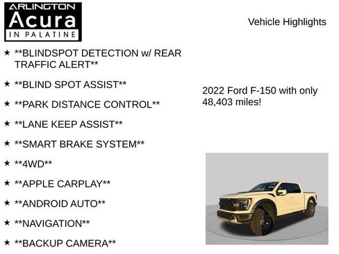 Used 2022 Ford F150 Raptor w/ Equipment Group 801A High AWD/4WD image 7