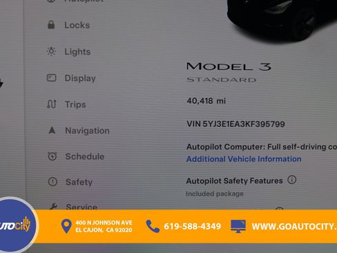 Used 2019 Tesla Model 3 Standard Range image 3