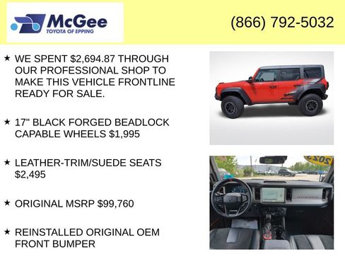 Used 2023 Ford Bronco Raptor AWD/4WD image 12