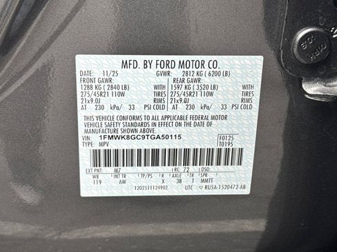 New 2026 Ford Explorer ST w/ Sun And Sound Package AWD/4WD image 30
