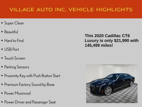 Used 2020 Cadillac CT6 Luxury AWD/4WD image 7