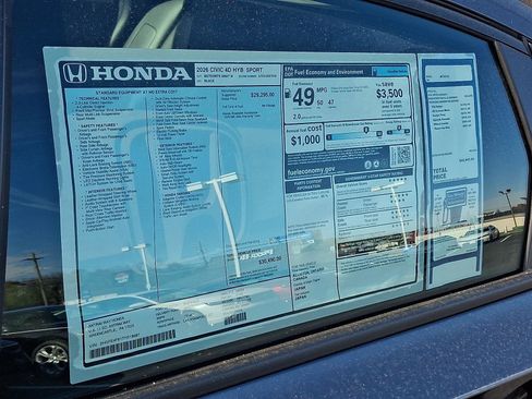 New 2026 Honda Civic Sport image 12