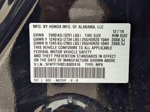 Used 2020 Honda Passport Touring image 32