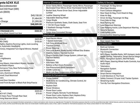 Used 2024 Toyota bZ4X AWD w/ Weather Package image 34