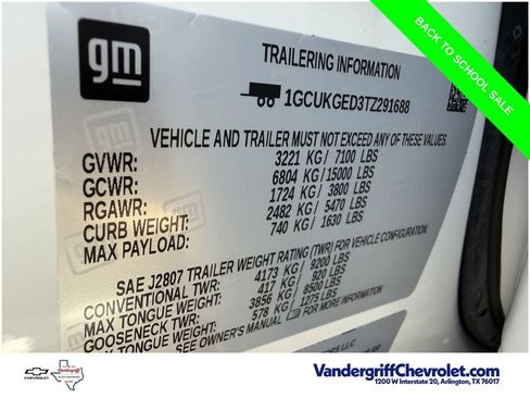 Used 2026 Chevrolet Silverado 1500 LTZ w/ LTZ Premium Texas Edition AWD/4WD image 30