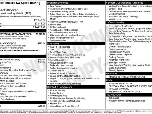 New 2026 Buick Encore GX Sport Touring w/ Advanced Technology Package image 43