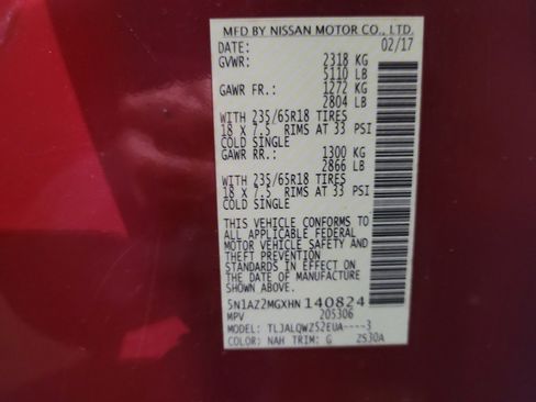 Used 2017 Nissan Murano SV image 33